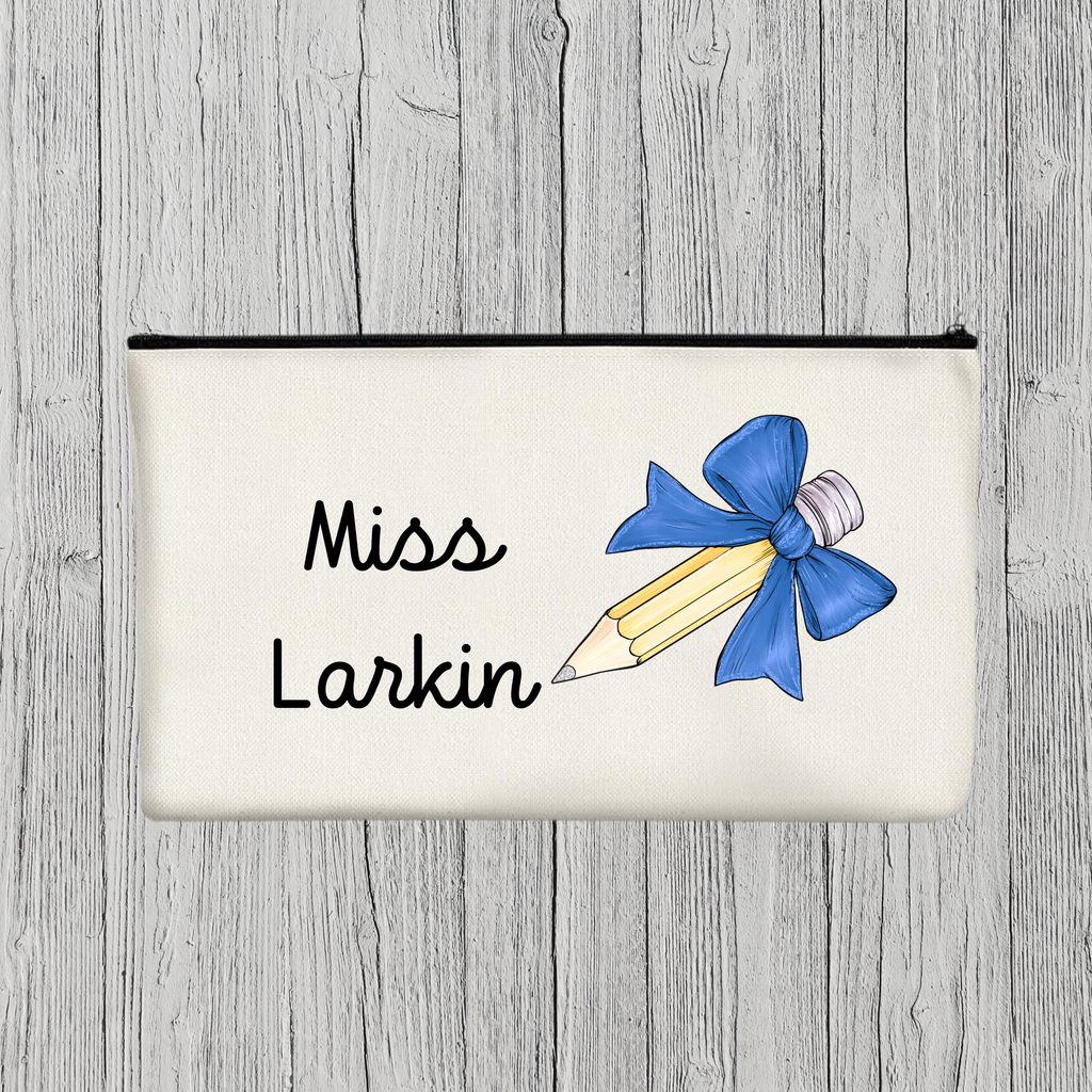Personalised Teacher Pencil Case, Teacher Thank You Gift, Teacher Appreciation, Teaching Assistant Gift