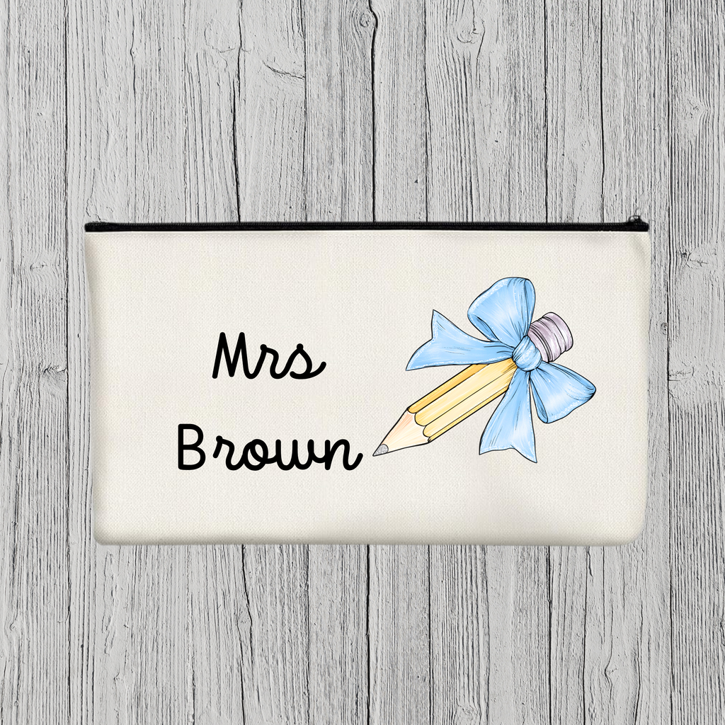 Personalised Teacher Pencil Case, Teacher Thank You Gift, Teacher Appreciation, Teaching Assistant Gift