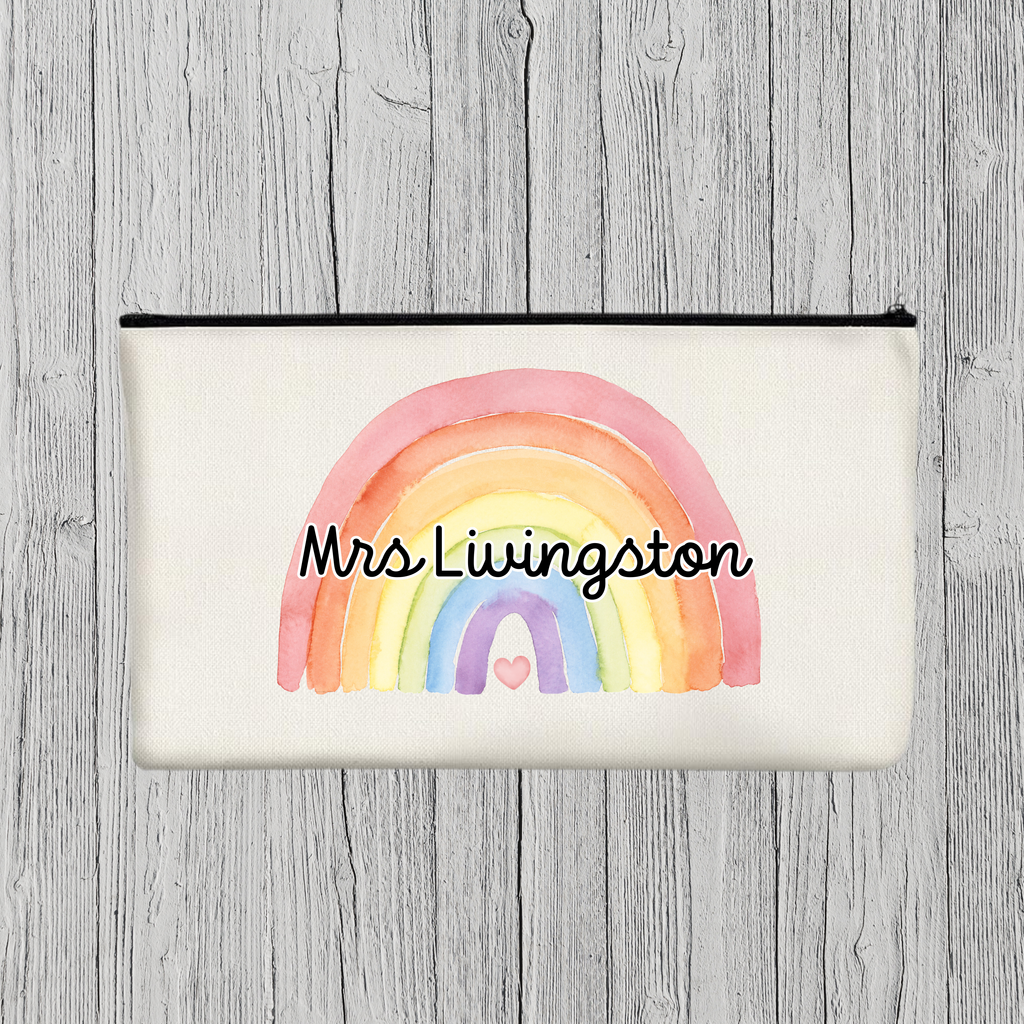 Personalised Teacher Pencil Case, Teacher Thank You Gift, Teacher Appreciation, Teaching Assistant Gift