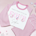 Unicorn Birthday PJ's, When I Wake Up Birthday PJ's, Personalised Birthday Pyjamas