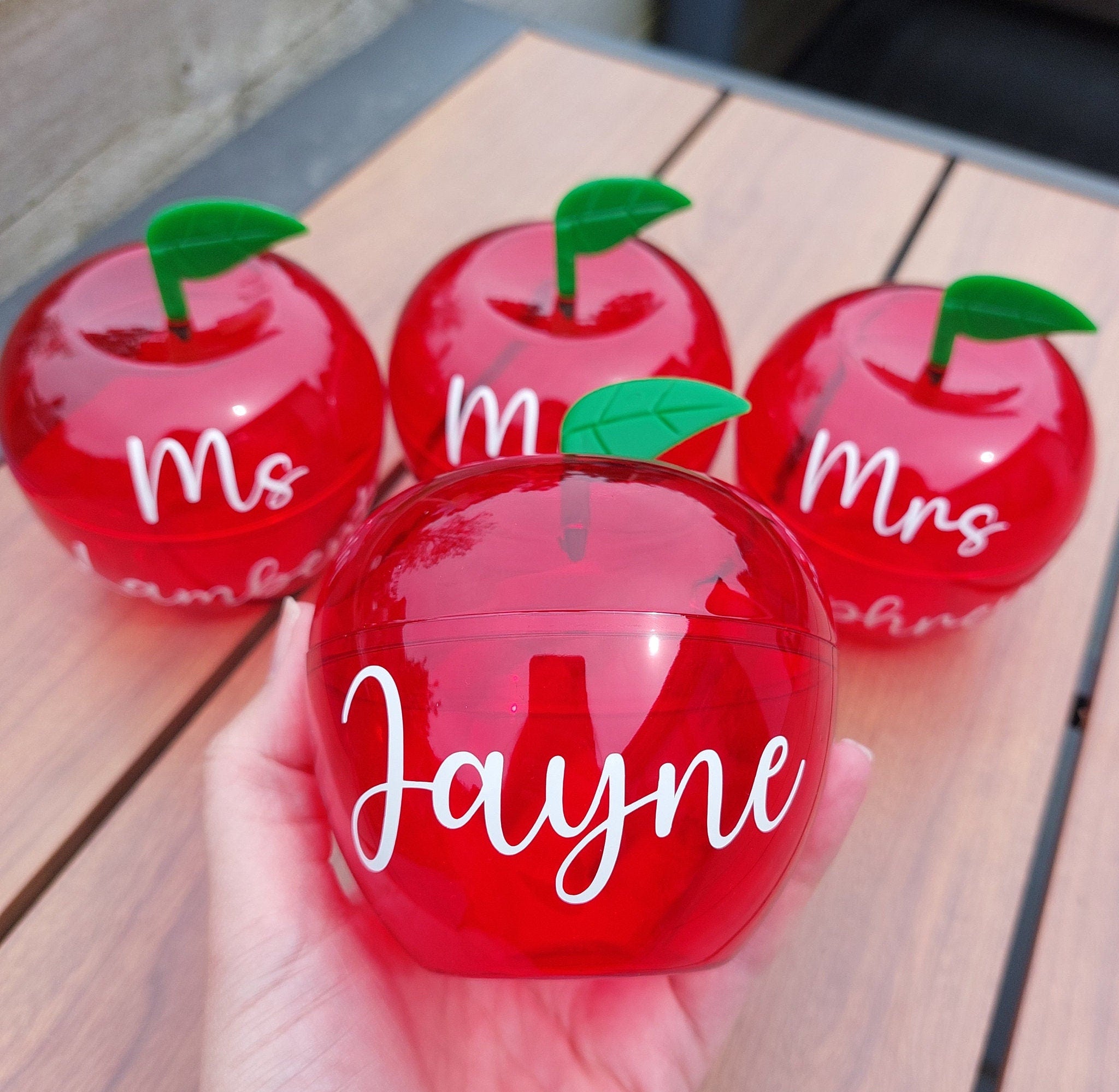 Personalised Fillable Teacher Apple: Thank You Gift