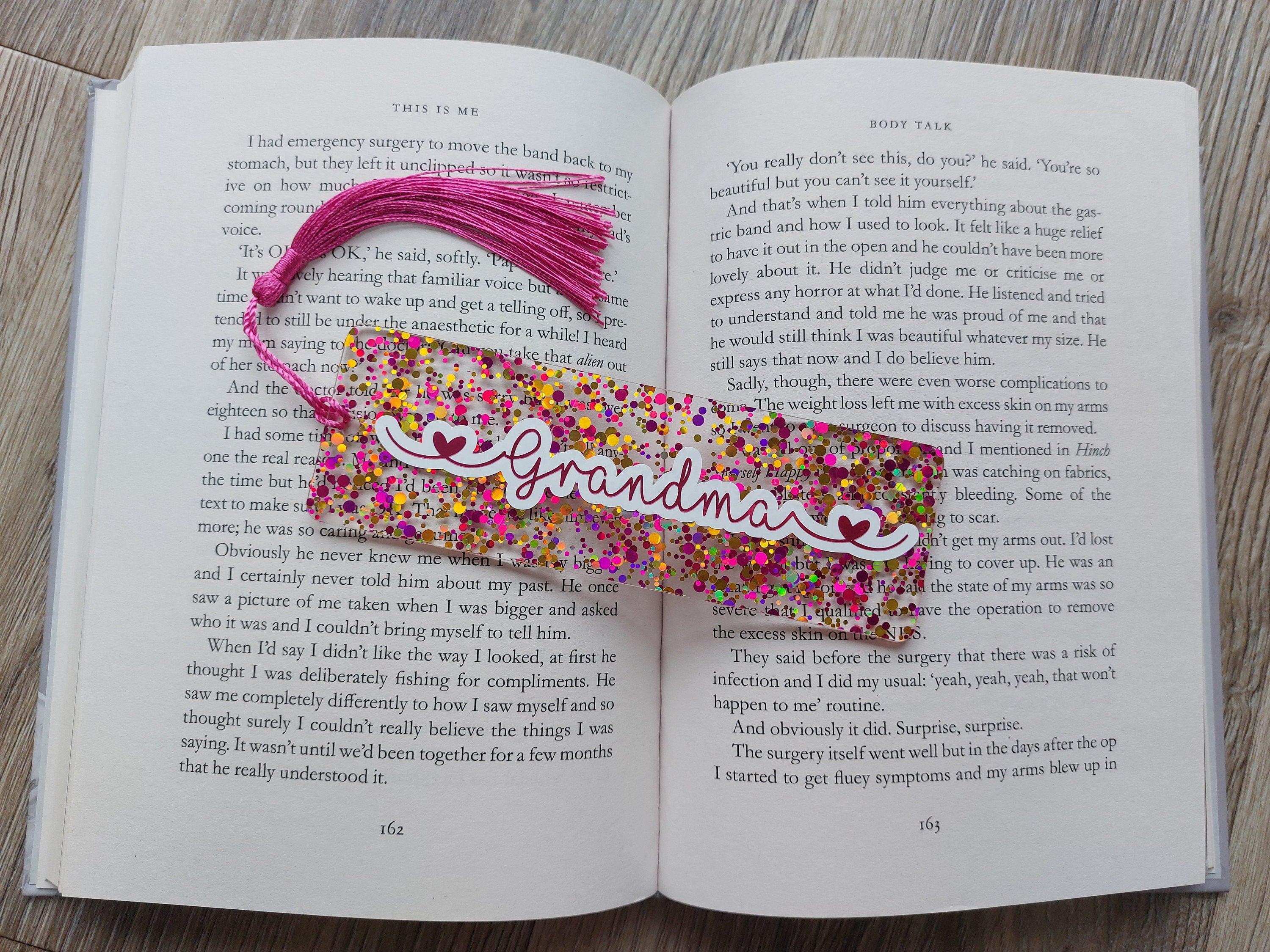 Personalised Acrylic Bookmark, Name Bookmark, Personalised Bookmark, Tassel Bookmark, Bookmark, Teacher Gift