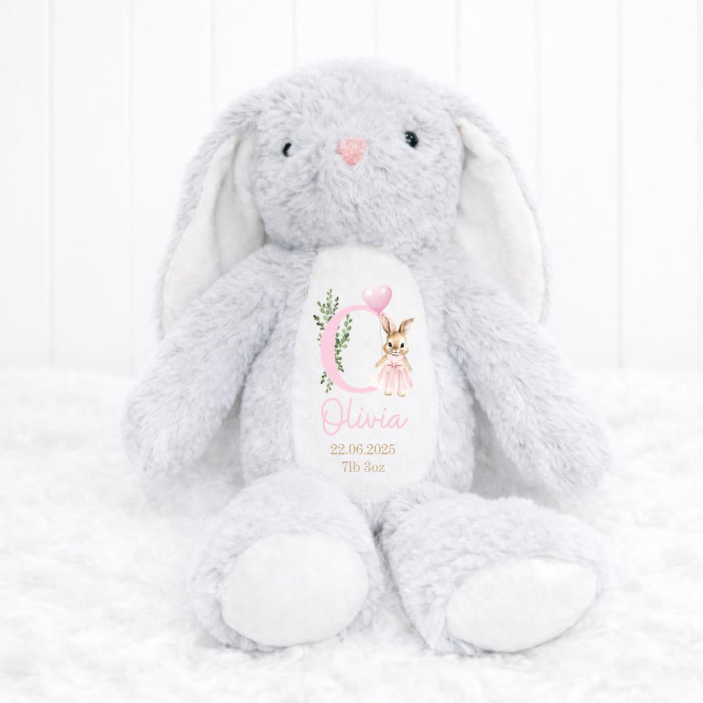Personalised Baby Bunny Keepsake Teddy, Personalised Baby Gift, New Baby Gift, Baby Keepsake Gift, Baby Boy, Baby Girl