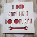 'If Dad Can't Fix It' Papercut Card, Funny Father's Day Card