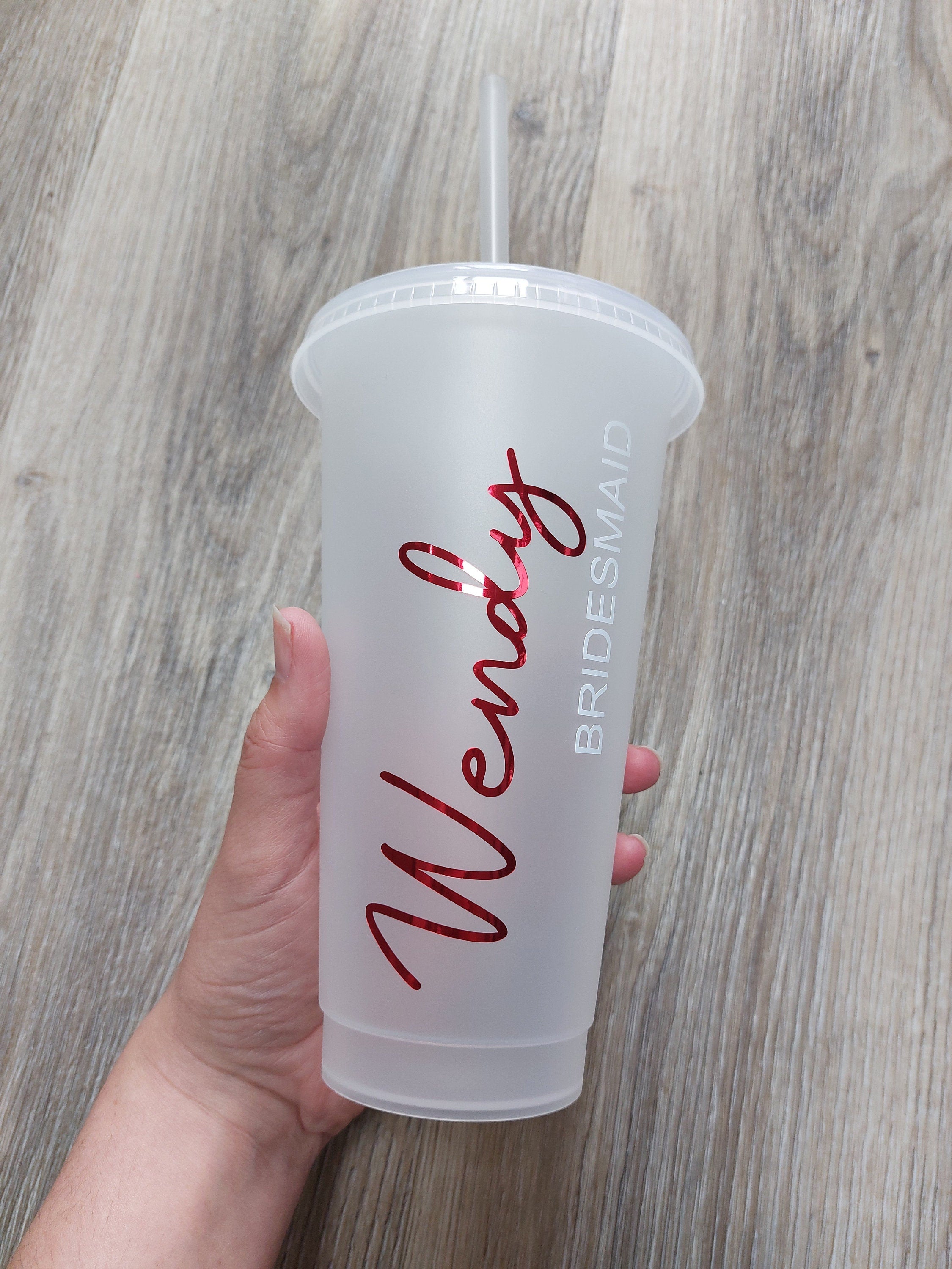 Personalised Bridal Party Cold Cup: Bridesmaid Hen Party Favour