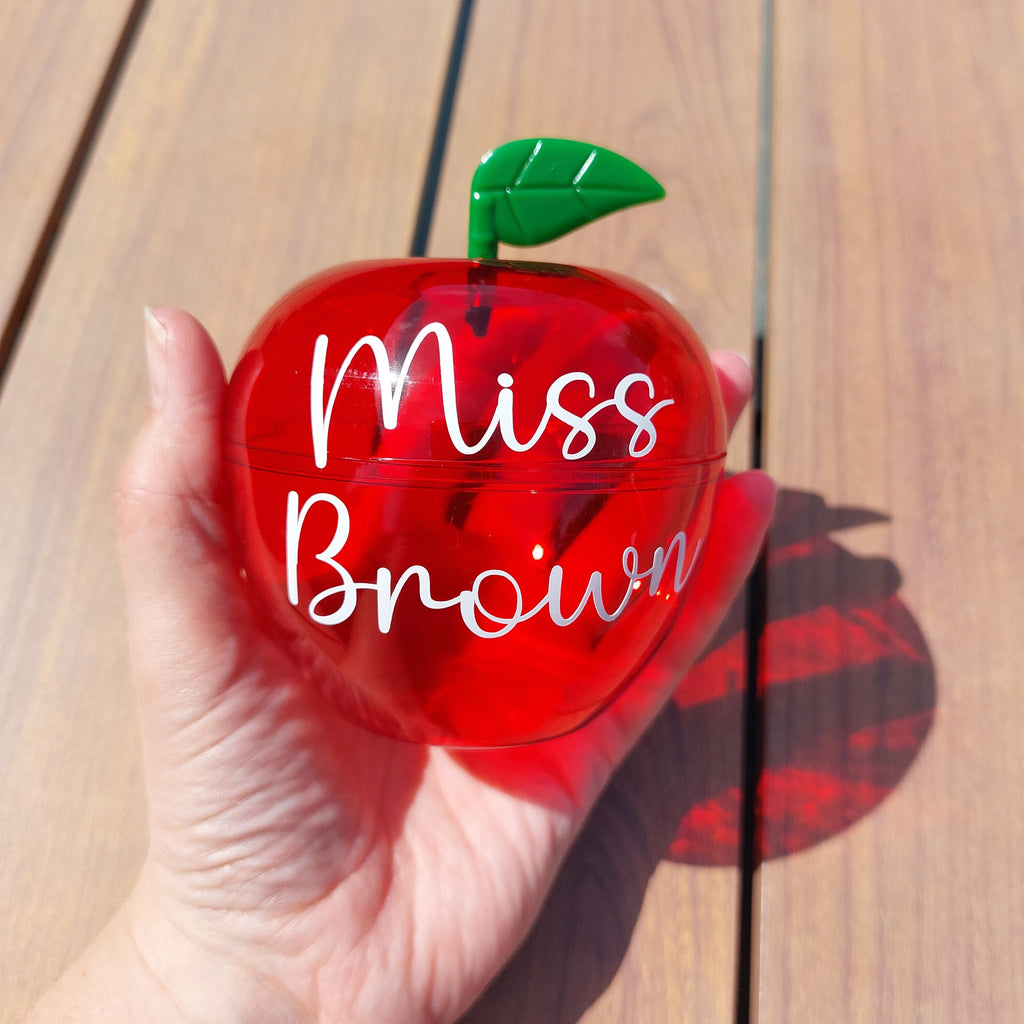 Personalised Fillable Teacher Apple: Thank You Gift