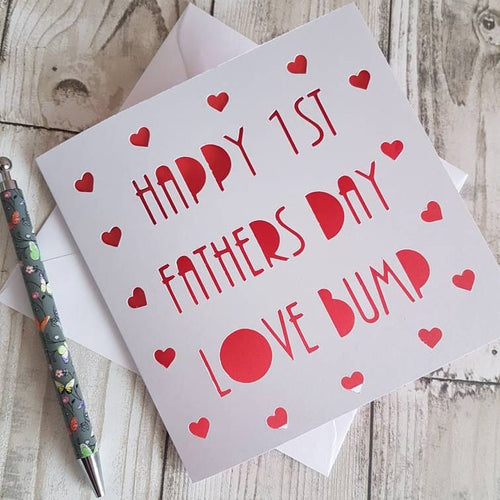 First Father's Day Card: Handmade Papercut Card From Bump