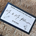 Personalised Wedding Bar Mat, Wedding Bar Runner, Party Bar Mat