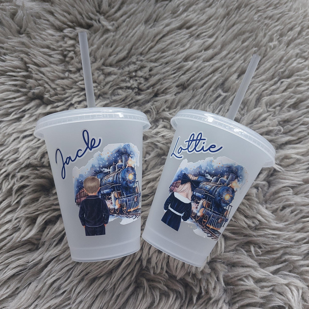 Personalised Children's Christmas Cup, Kids Christmas Cup, Express Train Cup, Christmas Personalised Cup, Christmas Eve Box Filler