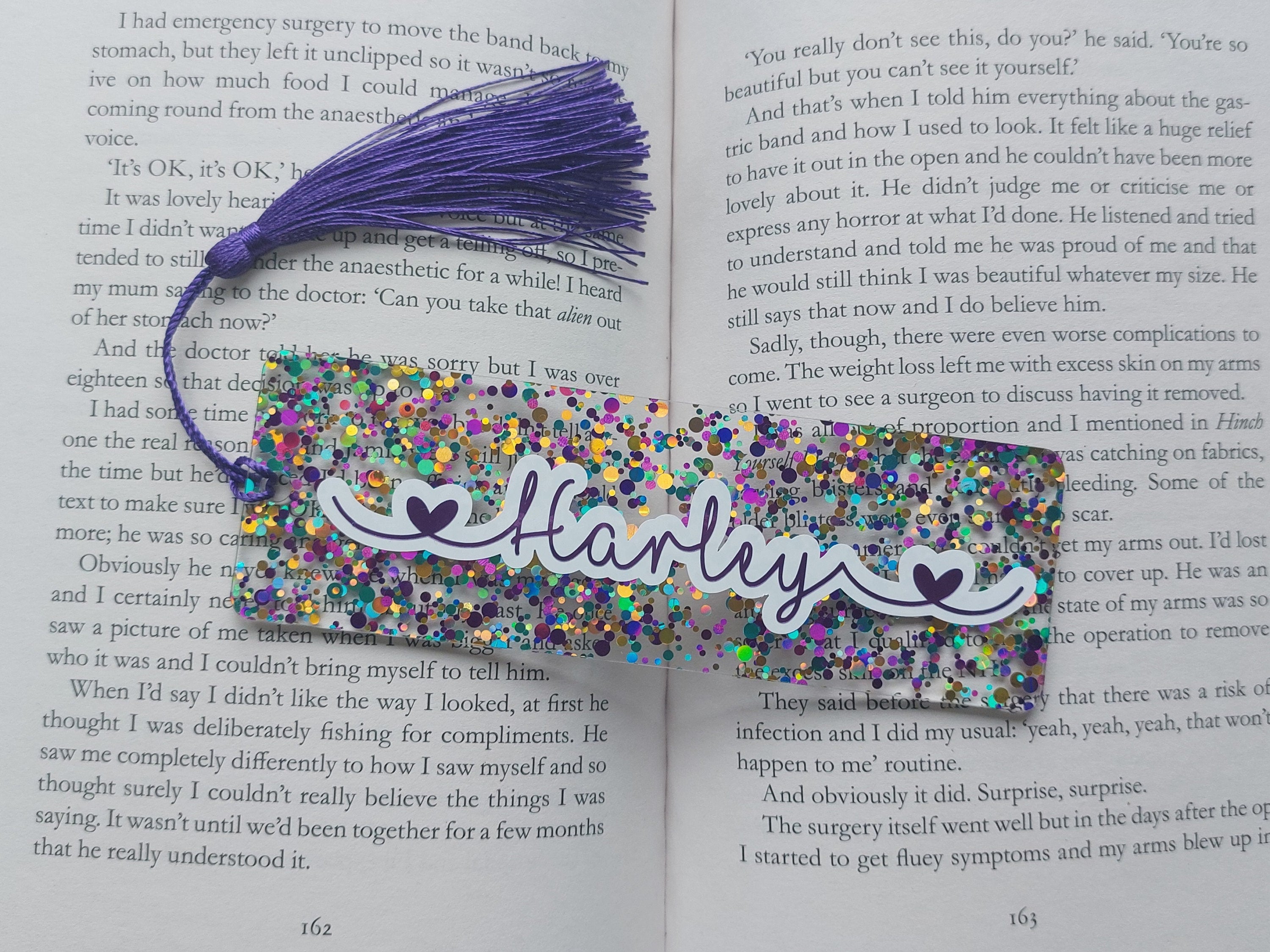 Personalised Acrylic Bookmark, Name Bookmark, Personalised Bookmark, Tassel Bookmark, Bookmark, Teacher Gift