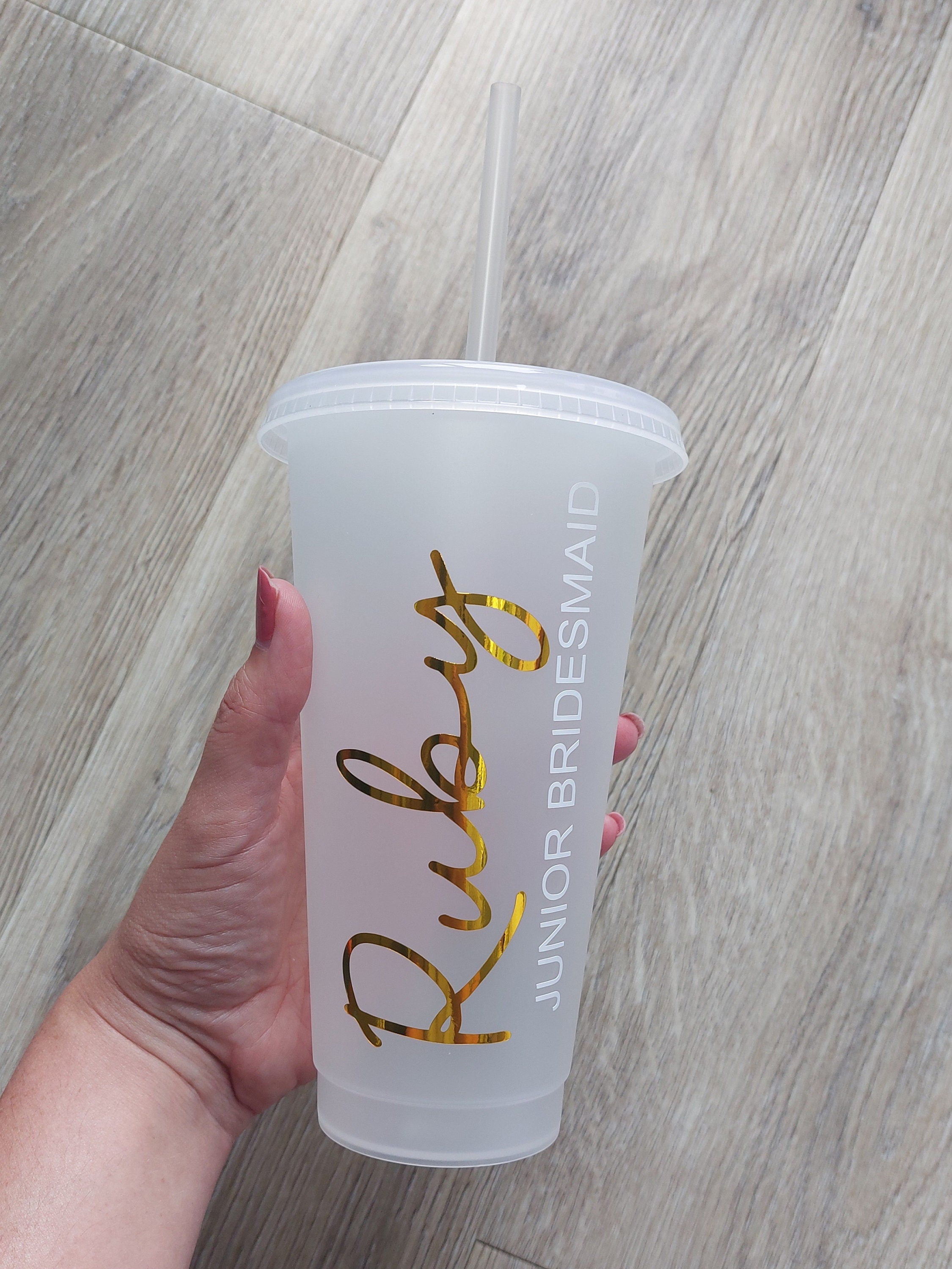 Personalised Bridal Party Cold Cup: Bridesmaid Hen Party Favour