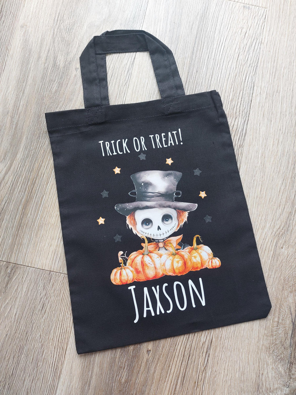 Personalised Halloween Trick or Treat Bag: Frankenstein, Dracula, Witch, Pumpkin