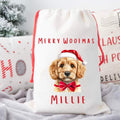 Personalized Dog Christmas Sack, Merry Woofmas Present Sack