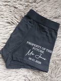 Personalised Groom Boxers, Groom Gift, Property Of The Future Mrs Underwear