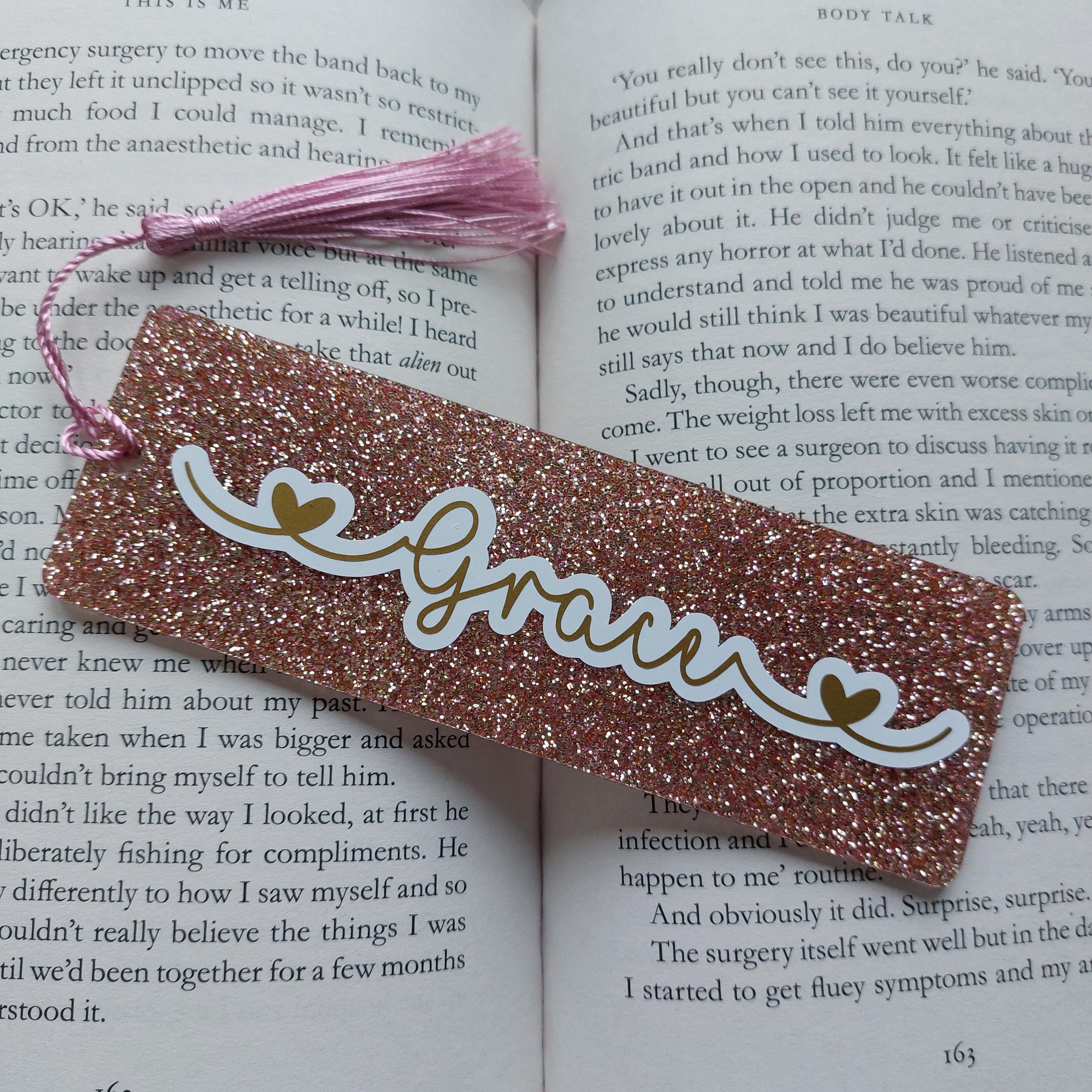 Personalised Acrylic Bookmark, Name Bookmark, Personalised Bookmark, Tassel Bookmark, Bookmark, Teacher Gift