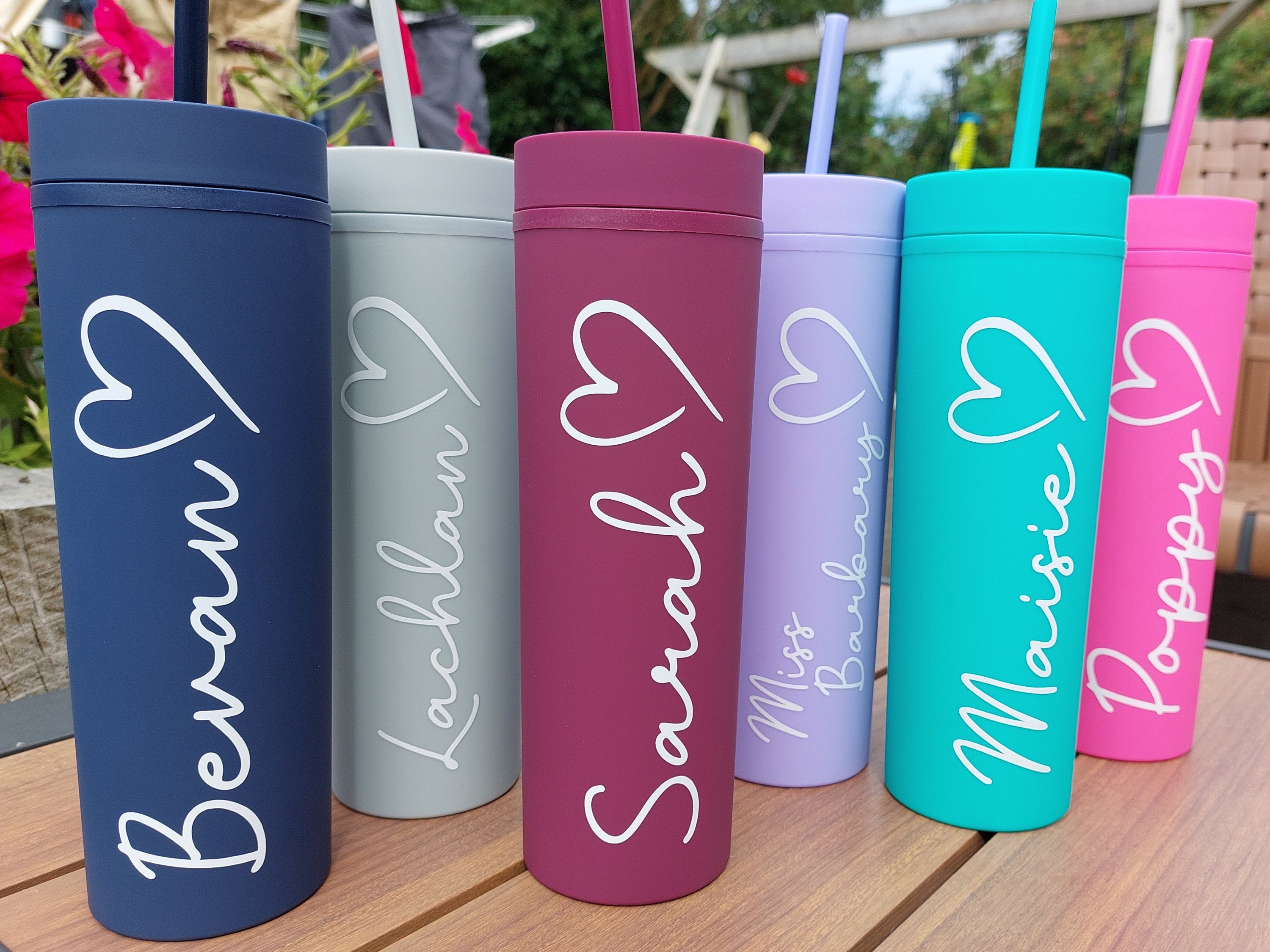 Personalised Bottle, Personalised Skinny Matte Tumbler, 16oz Skinny Tumbler, Personalised Skinny Tumbler, Personalised Tumbler, Gift For Her