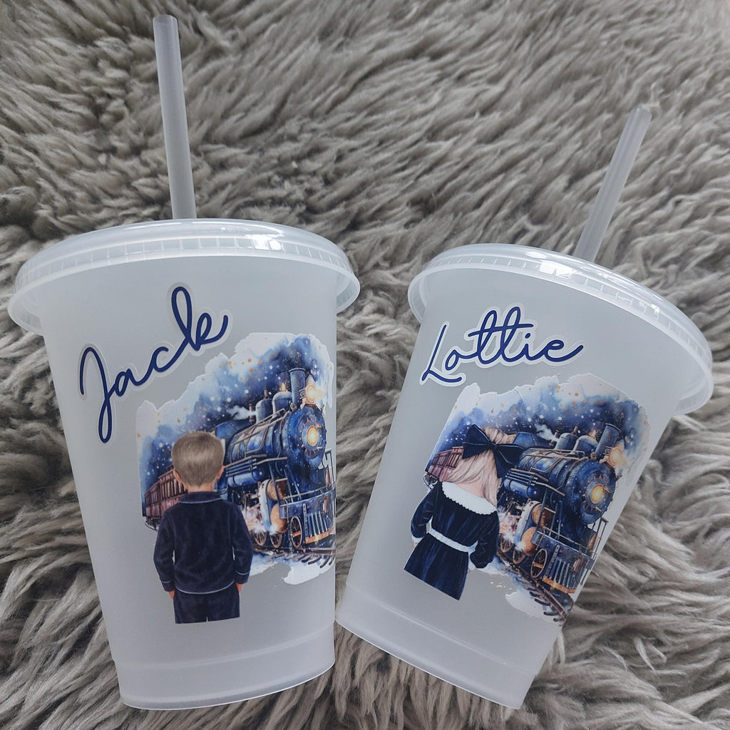 Personalised Children's Christmas Cup, Kids Christmas Cup, Express Train Cup, Christmas Personalised Cup, Christmas Eve Box Filler