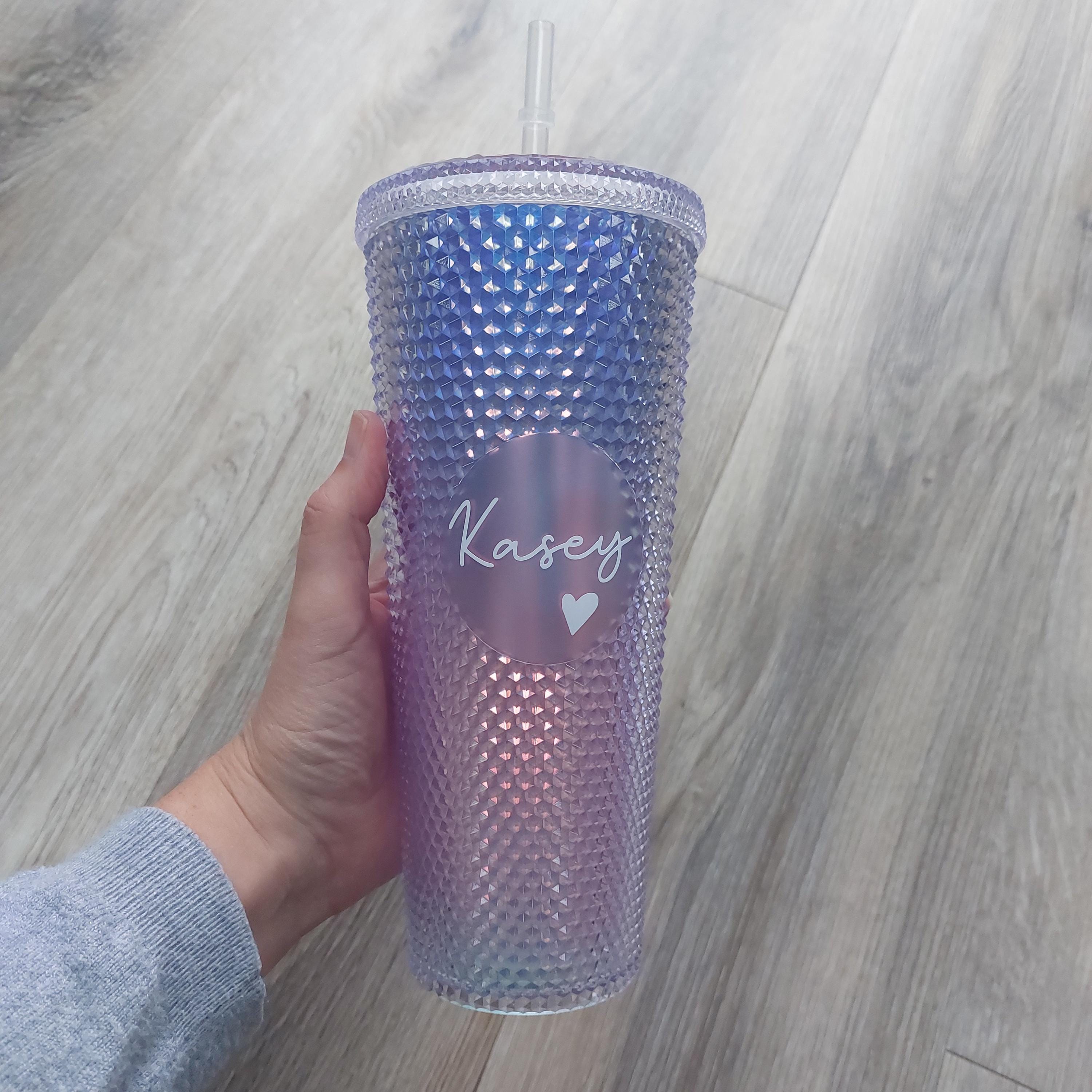 Personalized Studded Tumbler, 24oz Reusable Cup, Christmas Gift