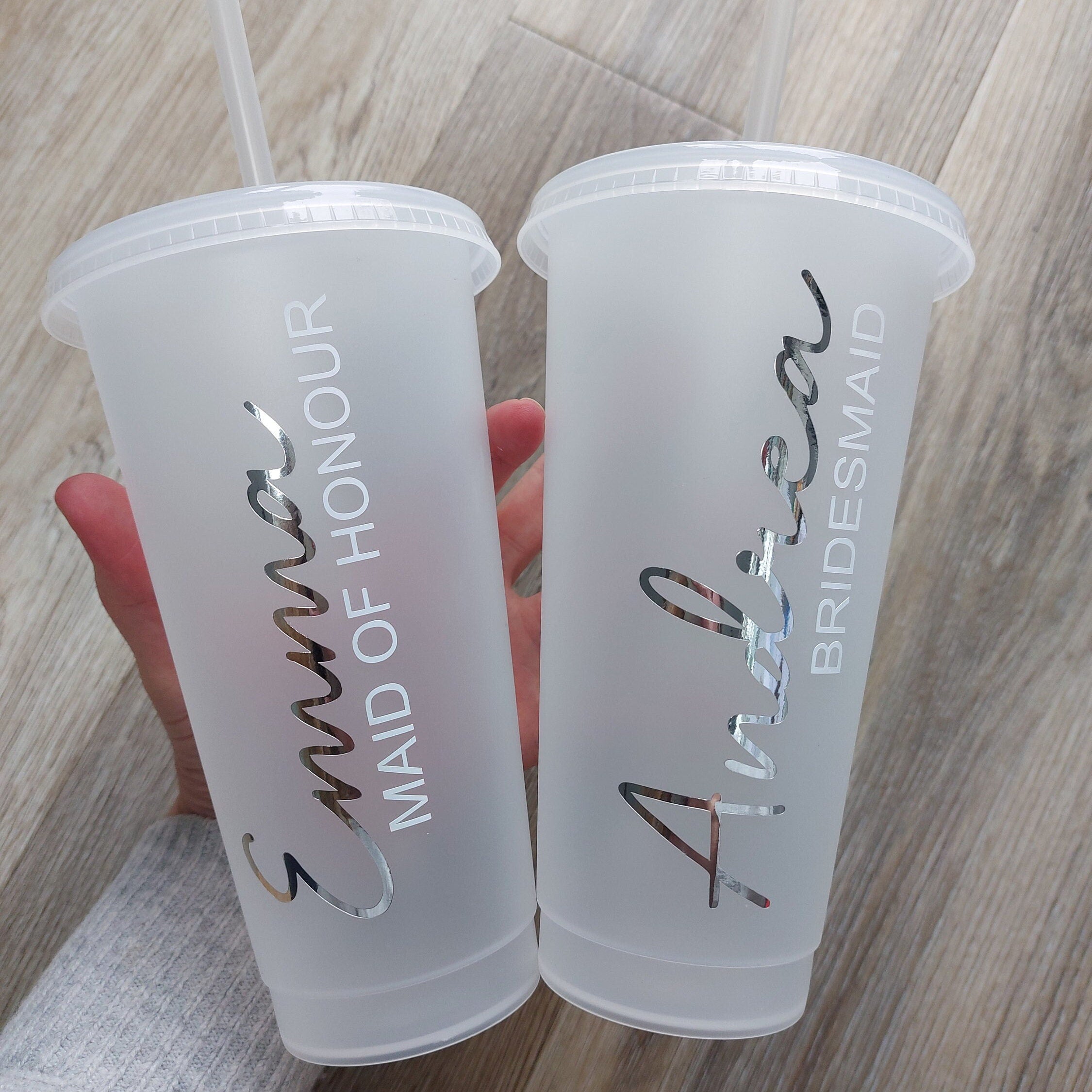 Personalised Bridal Party Cold Cup: Bridesmaid Hen Party Favour