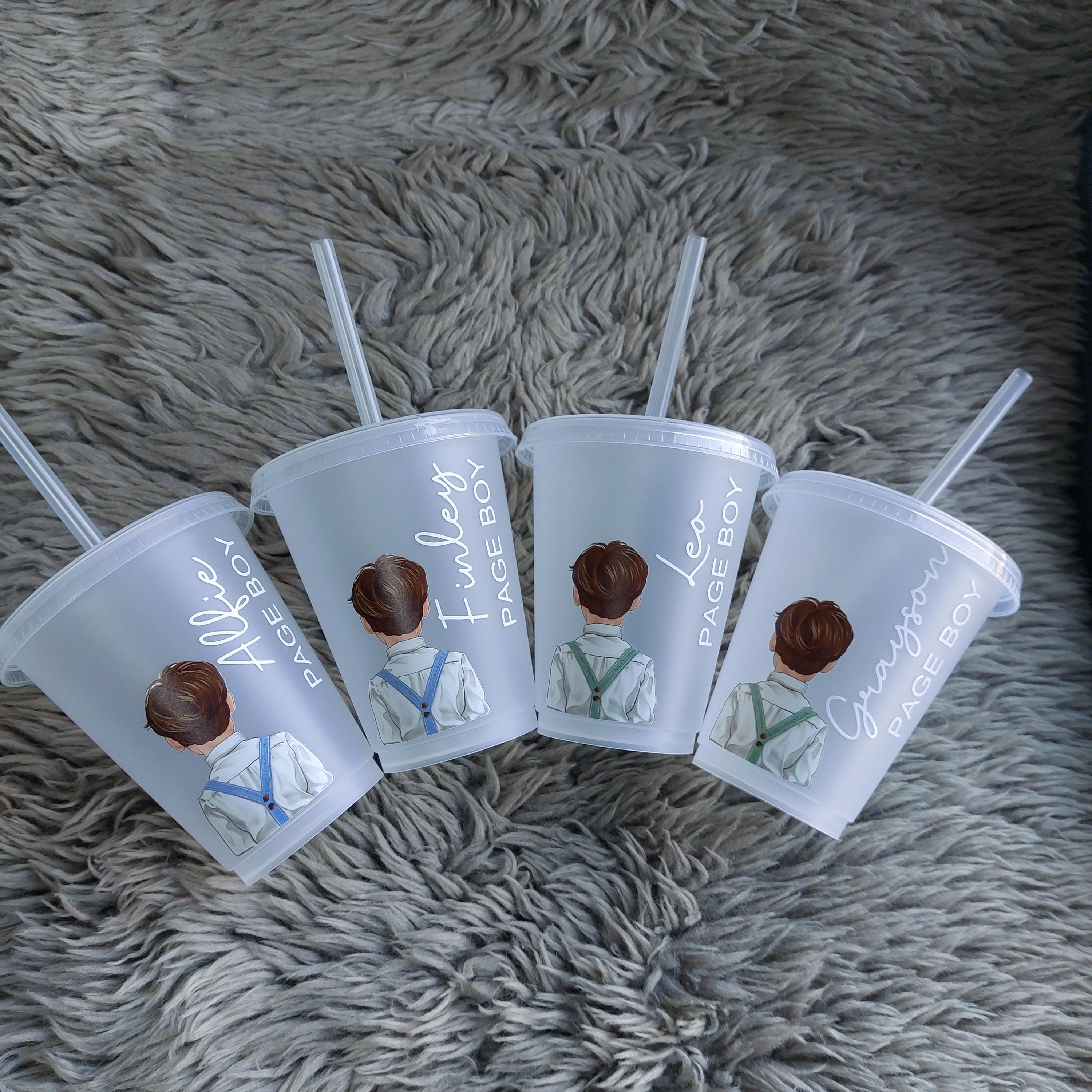 Personalised Page Boy Cold Cup: Wedding Favour Keepsake