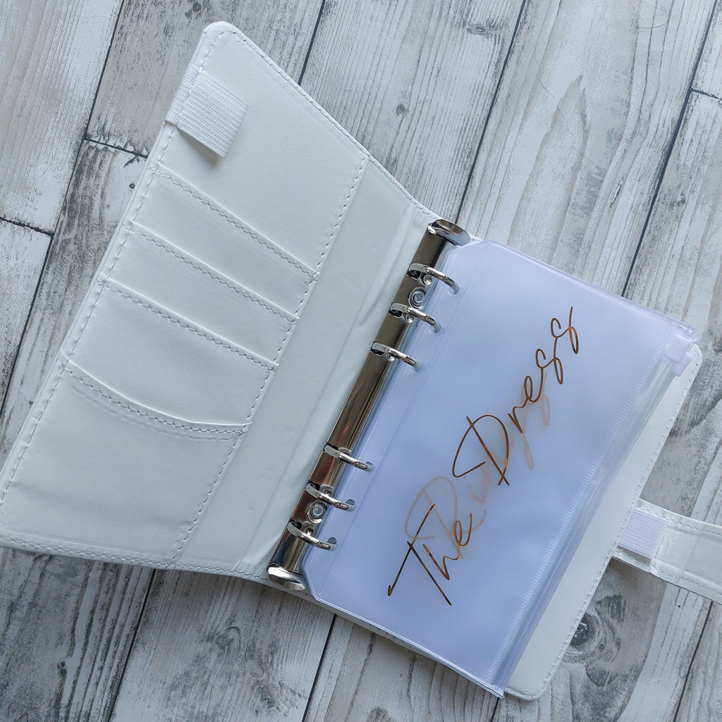 Personalised Wedding Budget Binder: Wedding Savings, A6 Planner with Cash Envelopes