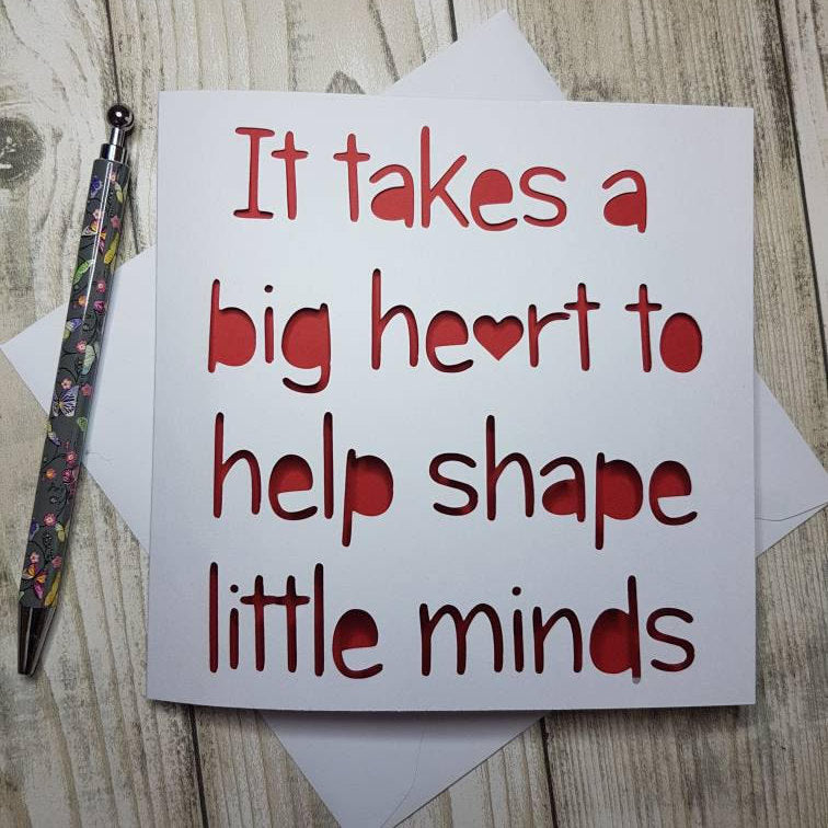 Teacher Appreciation Card: Big Heart Thank You Card