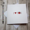 I Love You Card: Papercut Valentines Day Card