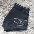 Personalised Groom Boxers, Groom Gift, Property Of The New Mrs Underwear