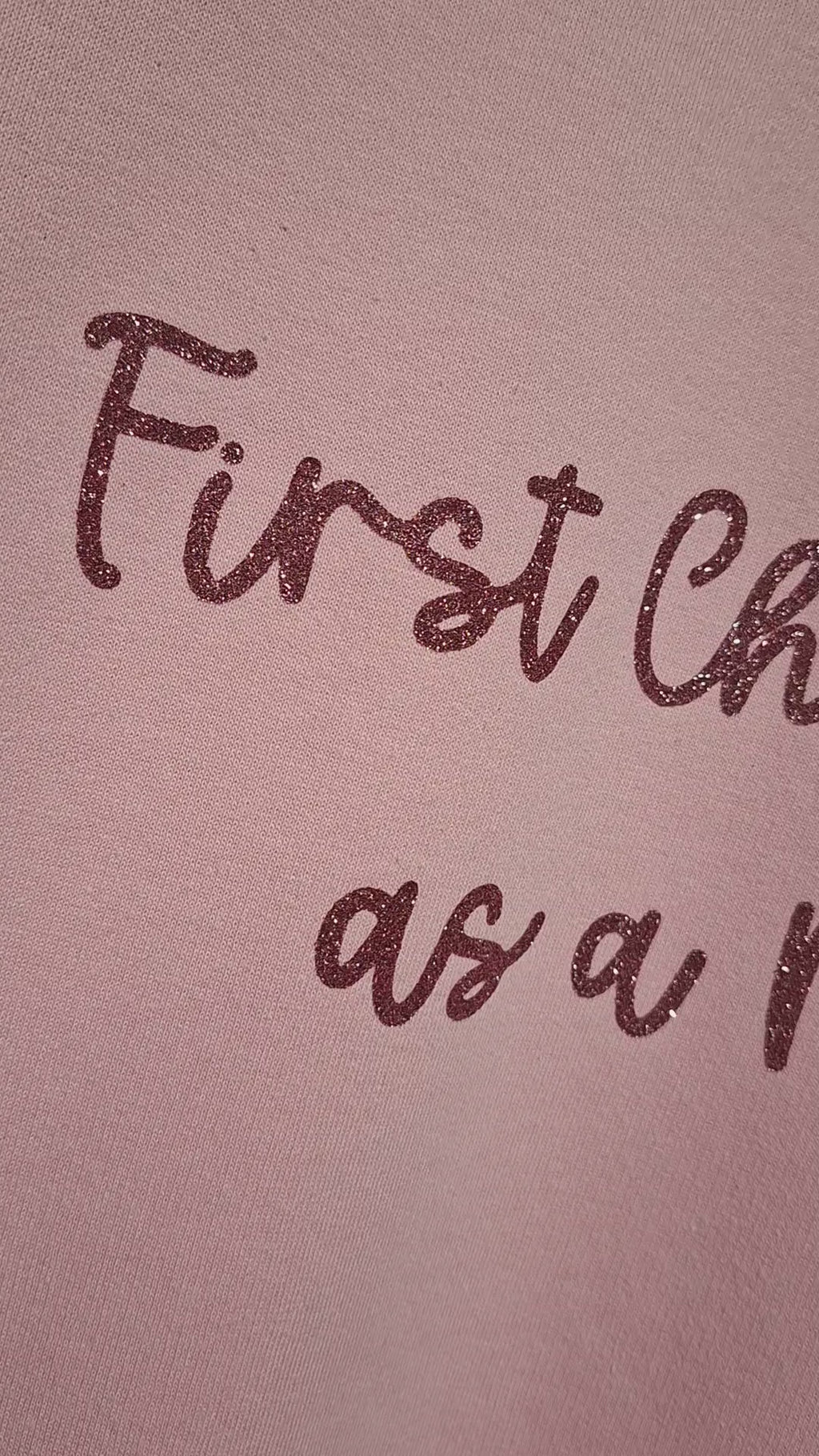 Personalised First Christmas as a Mrs Jumper – Bow Design