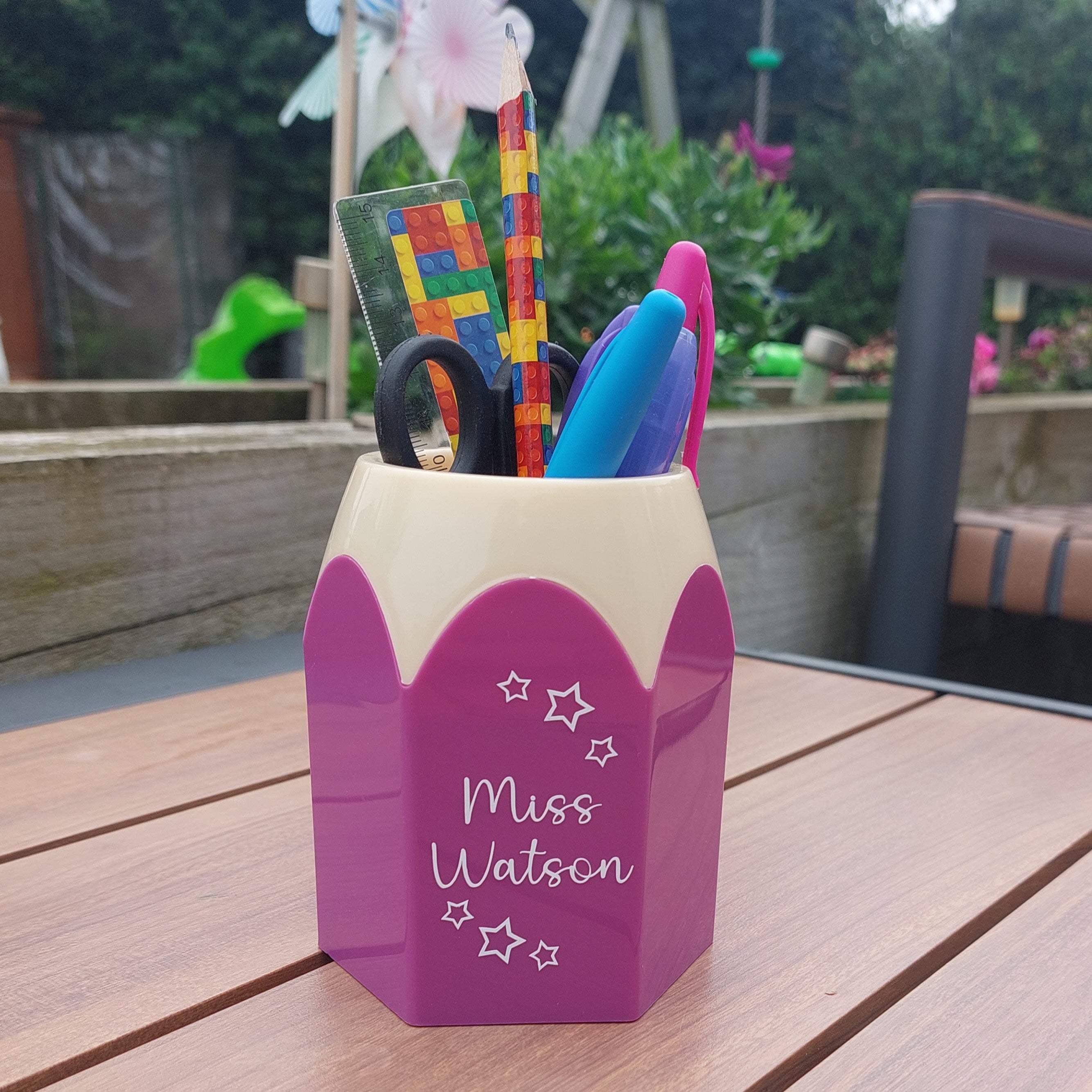 Personalised Teacher Pencil Pot, Teacher Thank You Gift, Teacher Pen Pot, Teacher Appreciation