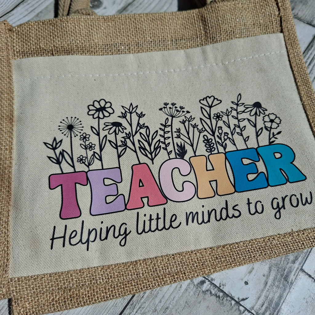 Helping little minds grow, Teacher Thank You Gift  Teacher Bag
