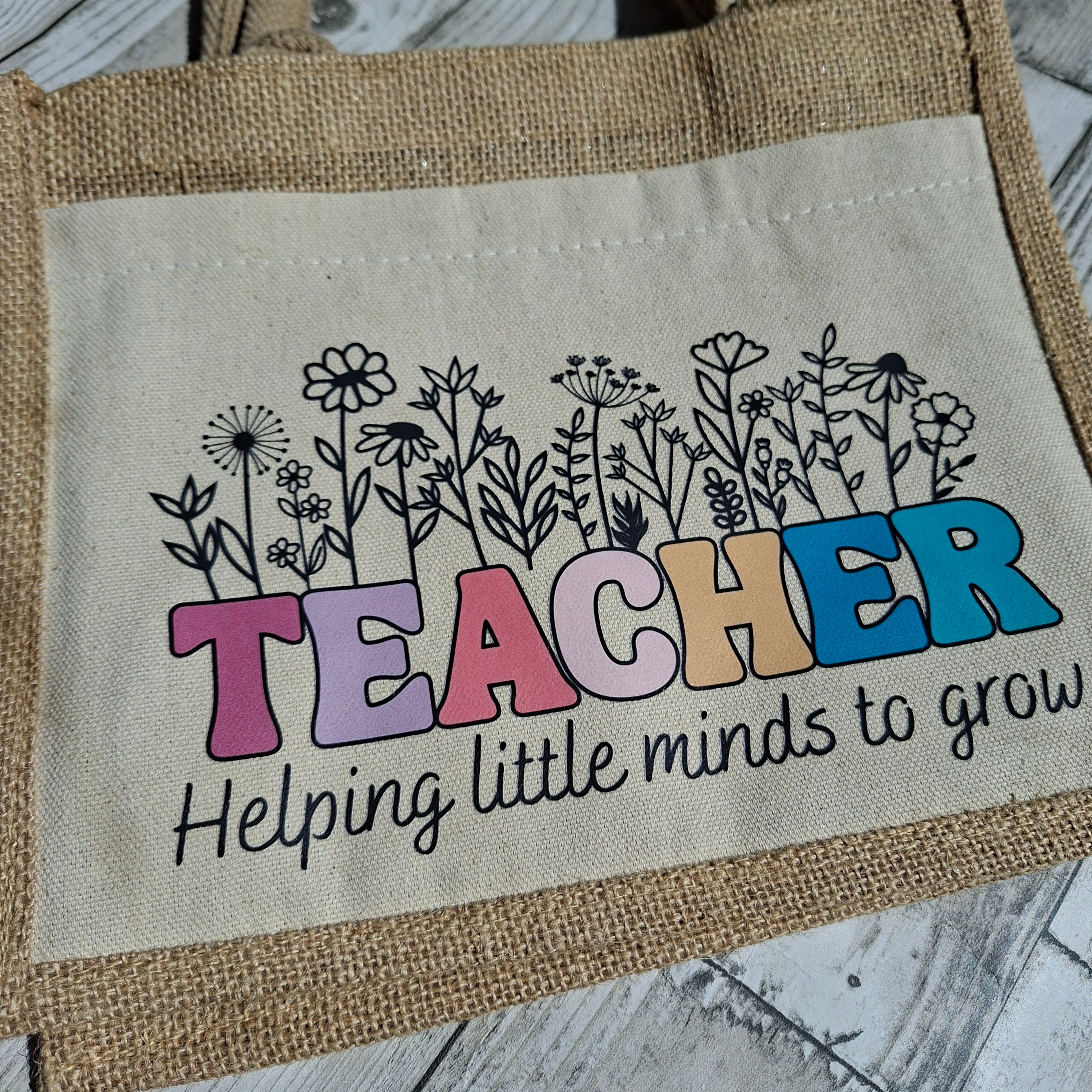 Helping little minds grow, Teacher Thank You Gift  Teacher Bag