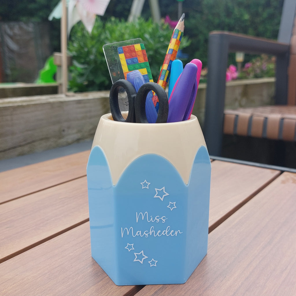 Personalised Teacher Pencil Pot, Teacher Thank You Gift, Teacher Pen Pot, Teacher Appreciation