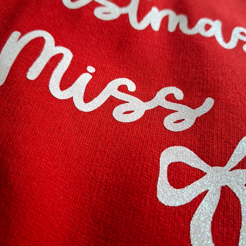 Personalised Last Christmas as a Miss Jumper – Bow Design