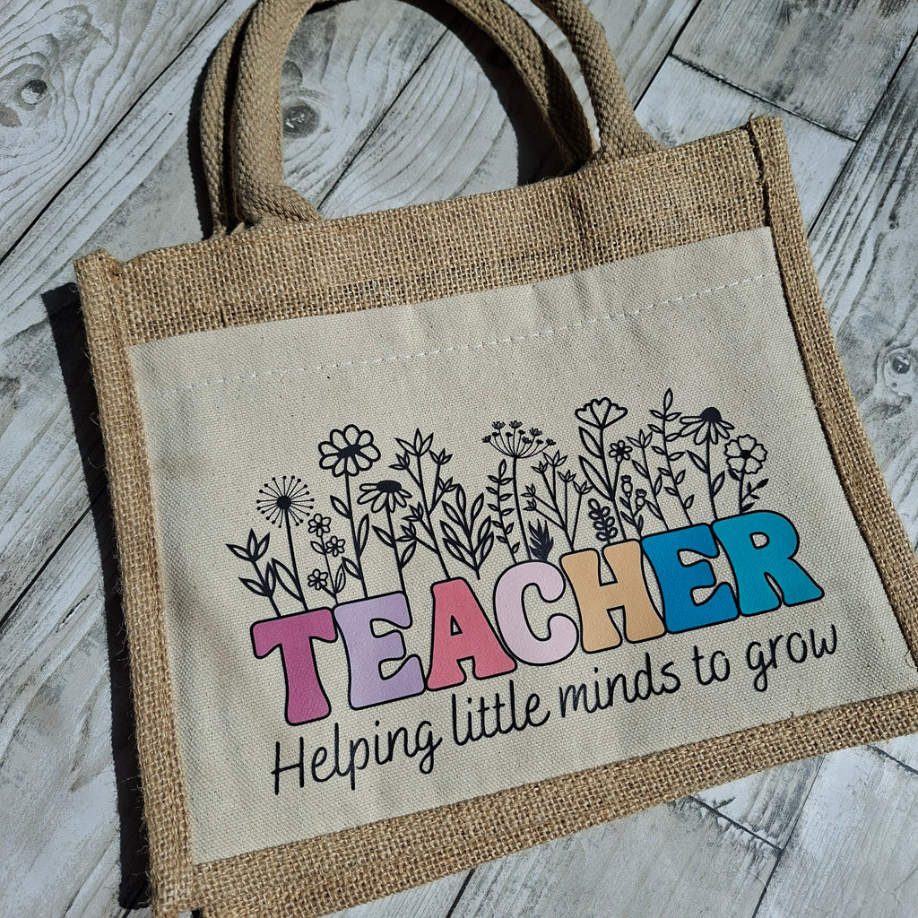 Helping little minds grow, Teacher Thank You Gift  Teacher Bag