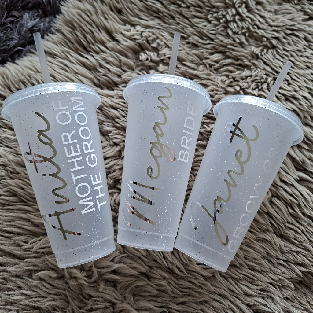 Personalised Bridal Party Cold Cup: Bridesmaid Hen Party Favour