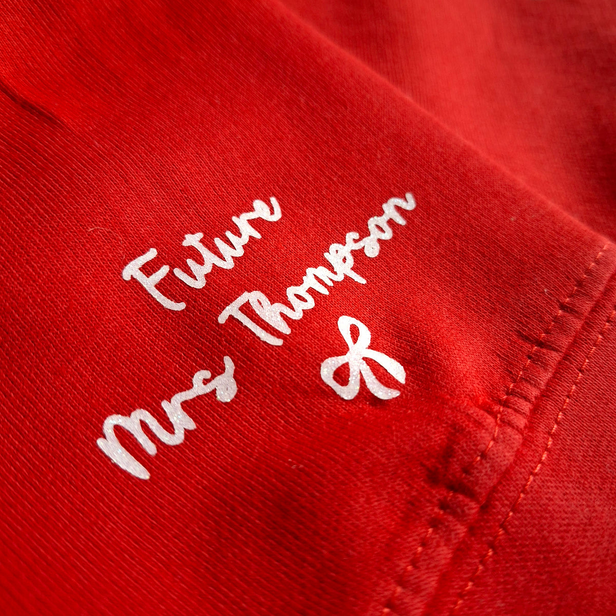 Personalised Last Christmas as a Miss Jumper – Bow Design